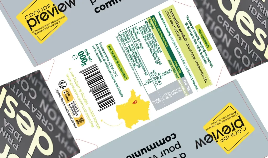 Packaging et étiquettes